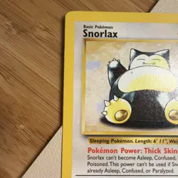 Pokemon TCG Vintage Non Holo Rare Snorlax Jungle 27/64 1999 LP - Image 5