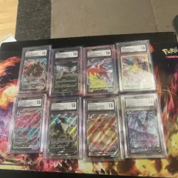 Pokemon TCG Sword & Shield CGC 10 Lot Blastoise Venusaur Eevee Vmax Pikachu - Image 1