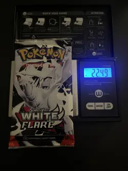 Heavy! 22.49g Pokemon TCG SV10.5 White Flare Booster Pack Sealed! - Image 1