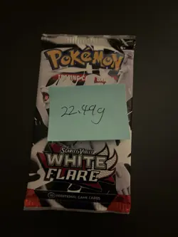 Heavy! 22.49g Pokemon TCG SV10.5 White Flare Booster Pack Sealed! - Image 3