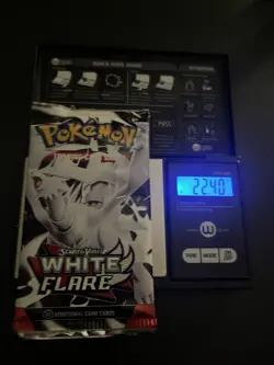 Heavy! 22.40g Pokemon TCG SV10.5 White Flare Booster Pack Sealed! - Image 1