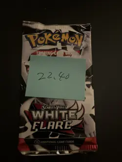 Heavy! 22.40g Pokemon TCG SV10.5 White Flare Booster Pack Sealed! - Image 3