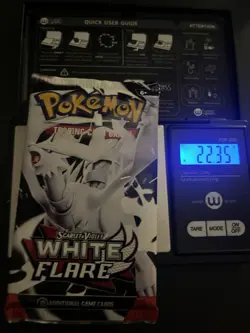 Heavy! 22.35g Pokemon TCG SV10.5 White Flare Booster Pack Sealed! - Image 1