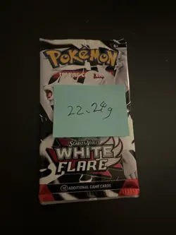 Heavy! 22.29g Pokemon TCG SV10.5 White Flare Booster Pack Sealed! - Image 3