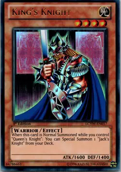 Yugioh King's Knight LCYW-EN017 1st Edition Ultra Rare NM - Image 1