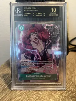Captian Kid Op01 Romance Dawn Alt Art BGS Black Label Pristine 10 One Piece - Image 1