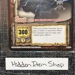 Sanji One Piece Card CCG/TCG Silver Promo 2005 PR010 Quest Begins NEAR MINT - Image 4