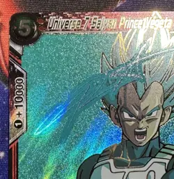 Dragon Ball Super Card Universe 7 Saiyan Prince Vegeta, TB1-004 SPR Near Mint - Image 2