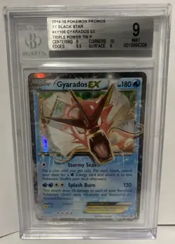 BGS 9 Gyarados EX XY106 XY Black Star Promo Pokemon Card - Image 1