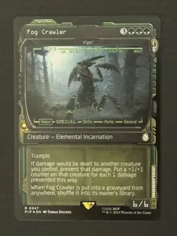 Magic The Gathering Fog Crawler Vigor Showcase Universes Beyond: Fallout Foil - Image 1