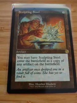 MTG Sculpting Steel (Retro Frame) The Brothers' War M/NM Free UK P&P - Image 1