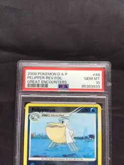 Pokemon Cards: Great Encounters Reverse Holo: Pelipper 48/106 PSA 10 - Image 3