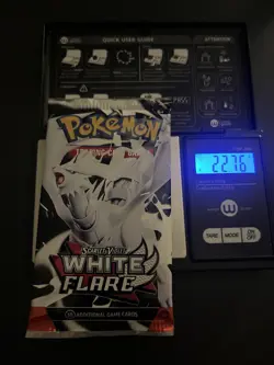 Very Heavy! 22.76g Pokemon TCG SV10.5 White Flare Booster Pack Sealed! - Image 1
