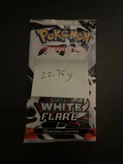 Very Heavy! 22.76g Pokemon TCG SV10.5 White Flare Booster Pack Sealed! - Image 3