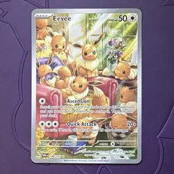 Pokemon TCG Scarlet Violet Twilight Masquerade Sv06: Eevee 188/167 Holo Full Art - Image 1