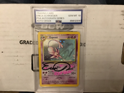 Pokemon 2001 Espeon Holo 1st edition Neo #1/75 PSA Autograph Series Gem Mint 10 - Image 1