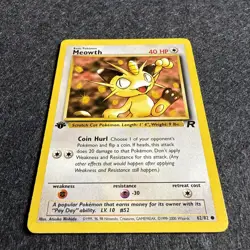 Meowth 62/82 1st Edition Team Rocket Pokemon - Image 2