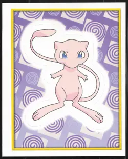 Carte Pokemon Mew 101 Sticker Merlin Serie 2 Francais - Image 1