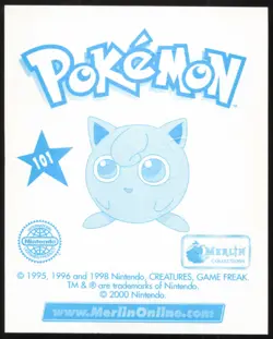 Carte Pokemon Mew 101 Sticker Merlin Serie 2 Francais - Image 2