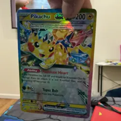 Pokemon Pikachu Ex Full Art Double Rare Holo Sv08 Surging Sparks 057/191 - Image 1