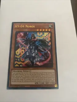 K9-04 Noroi DOOD-EN025 Ultra Rare NM 1st Edition Yugioh TCG - Image 1