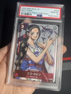 PSA 10 Nico Robin ST01-008 - 25th Anniversary Premium Collection One Piece Card - Image 3