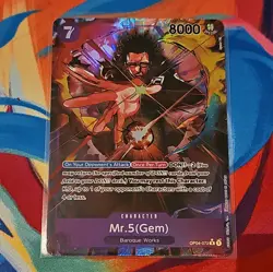 ONE PIECE ENGLISH CARD HOLO GAME CARTE MR.5 OP04-072 ALT EN MINT - Image 1