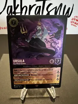Disney Lorcana Chapter 4 Ursula's Return - Ursula 58/204 Legendary Cold Foil - Image 2