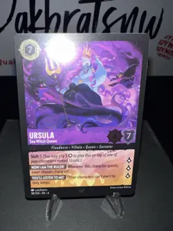 Disney Lorcana Chapter 4 Ursula's Return - Ursula 58/204 Legendary Cold Foil - Image 3