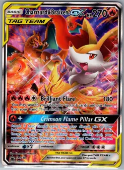 Charizard & Braixen GX SM230 SM Promos - Pokemon Card - NM - Image 1
