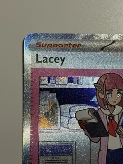 Pokemon TCG Trainer Lacey Prismatic Evolutions Holo Card 175/131 NM - Image 3