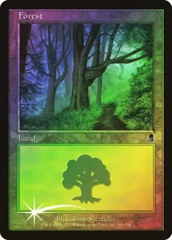 Odyssey MTG FOIL Forest (#350) Magic - Image 1