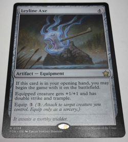Leyline Axe 0129 MTG FDN Foundations Rare NP - Image 1
