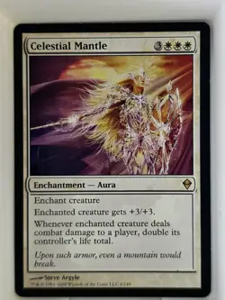 Celestial Mantle MTG Magic the Gathering Zendikar LP - Image 1