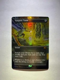 Vampiric Tutor (Borderless) Foil Near Mint MTG Dominaria Remastered 430🩸 - Image 1