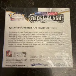 Pokemon TCG Sword Shield Rebel Clash Booster Box BRAND NEW FACTORY SEALED - Image 2