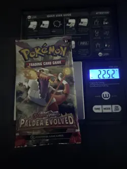 Heavy 22.52g Pokemon Sealed Paldea Evolved Booster Pack - Image 1
