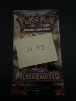Heavy 22.52g Pokemon Sealed Paldea Evolved Booster Pack - Image 4