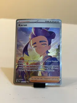 Pokemon TCG Kieran 174/131 Sv: Prismatic Evolutions Holo SIR NM - Image 1