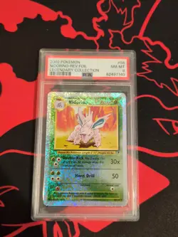 Pokemon PSA 8 2002 - Nidorino - Rev.Foil #56 Legendary Collection - Image 1