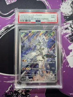 2025 Pokemon S&V Journey Together N'S Reshiram Illustration Rare PSA 9 #167 9148 - Image 1