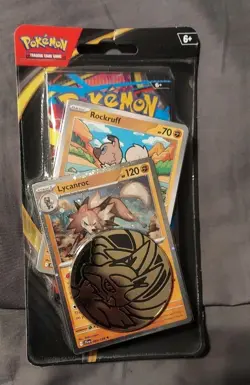 Pokemon TCG Lot of (2) Mega Evolution, Checklane Blister, Lycanroc, and Rockruff - Image 3