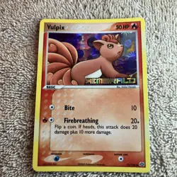 💎🔥Pokemon Vulpix 72/106 EX Emerald Reverse Holo Stamped 2005 NM - Image 1