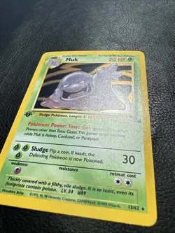 Pokemon TCG Muk 13/62 Holo Rare 1st Edition Fossil Vintage NM/LP - Image 4