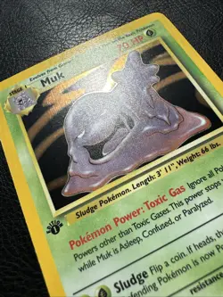 Pokemon TCG Muk 13/62 Holo Rare 1st Edition Fossil Vintage NM/LP - Image 5