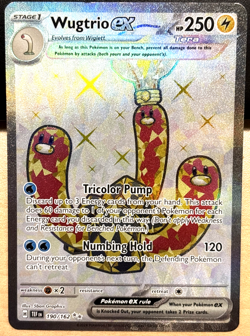 Pokemon Scarlet & Violet Temporal Forces 190 Wugtrio ex Ultra Rare Holo Full Art - Image 1