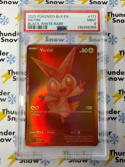 ⚡❄ 2025 Pokemon Black White Rare #171 Victini PSA 9 - Image 1