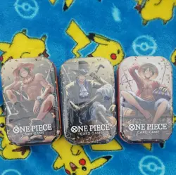 One Piece Tin Pack Set Vol 2 Group of 3 | TS-02 OP-13 | Factory Sealed | Bandai - Image 2