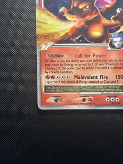 Pokemon TCG 2009 Charizard G LV.X Holo Card 143/147 Supreme Victors Rare Swirl - Image 2