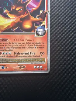 Pokemon TCG 2009 Charizard G LV.X Holo Card 143/147 Supreme Victors Rare Swirl - Image 5